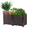 Raised Garden Bed Plant Growth Box With Self-watering System For Garden Patio Balcony Elevated Planter Box For Flowers Vegetables Herbs