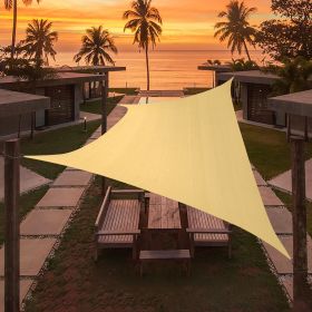 Artpuch Custom Size Sand Sun Shade Sail Triangle Canopy 185 GSM Durable Fabric UV Block Awning for Outdoor Patio Garden Backyard (Customized Avai (size: 06'x09')